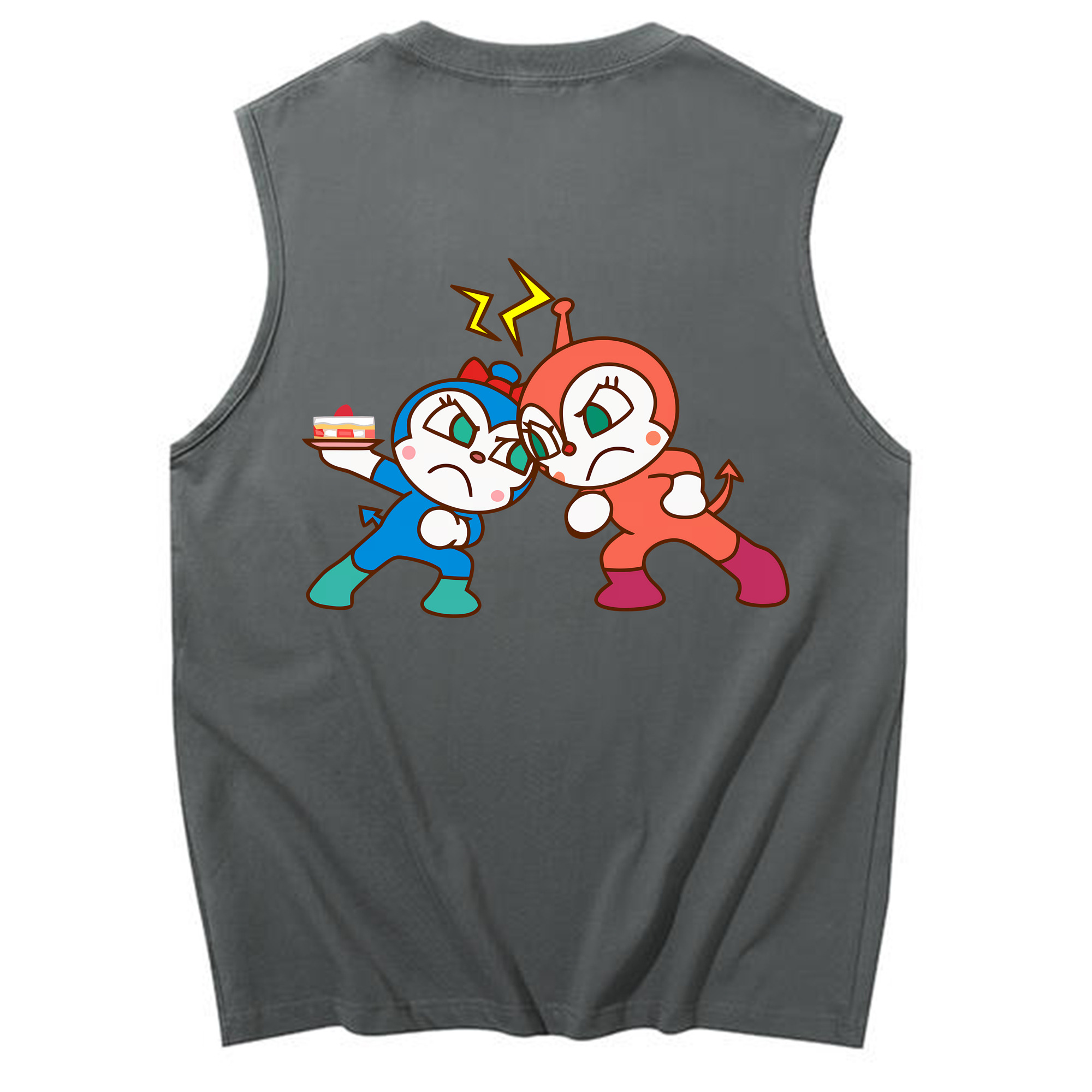（画像用） アンパンマン Anpanman コットン100％タンクトップ（背面プリント）